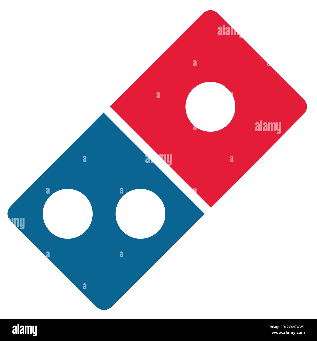 Domino`s Pizza Logo | Fast Food Logo Symbol Stock Vektor